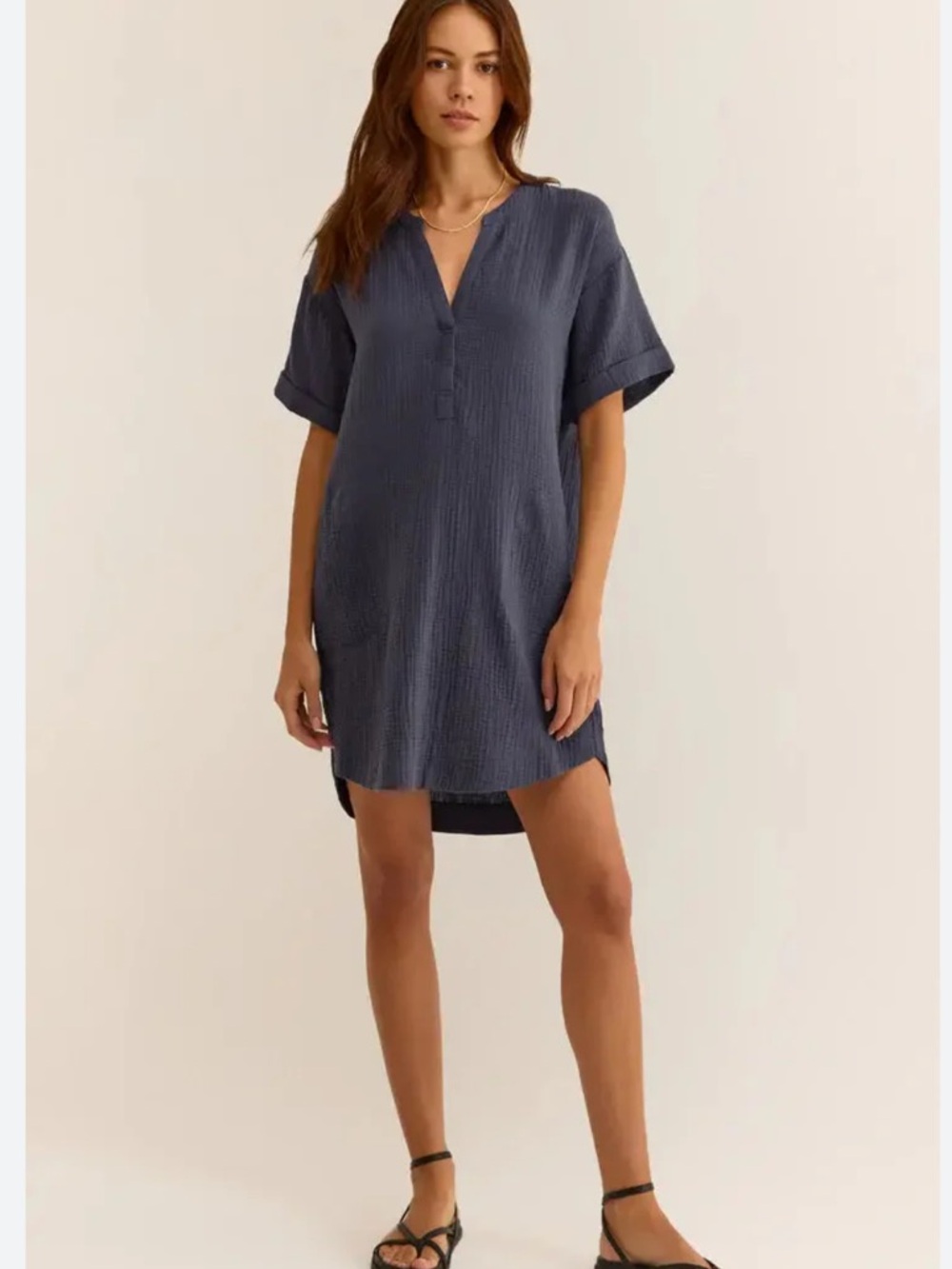 Z Supply Talia Cotton Gauze Mini Dress